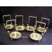 (6)Tea Cup AND & Saucer Stand BRASS SMOOTH Wire TRIPAR 23-2450 FREE SHIPPING 25403324508  201262713698